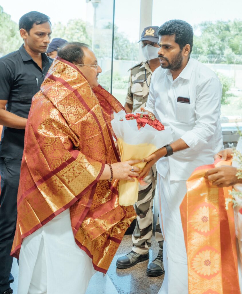 ’தமிழ்நாடு அரசு போதுமான இடத்தை கொடுக்கவில்லை’..! ஜே.பி.நட்டா பரபரப்பு குற்றச்சாட்டு..!