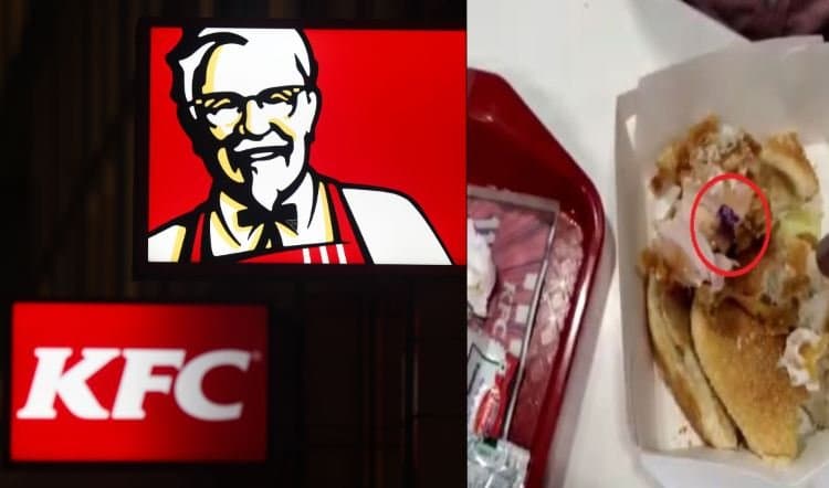 சர்ச்சையில் சிக்கிய KFC..! பர்கரில் கையுறை..! பதறிப்போன வாடிக்கையாளர்..! வைரலாகும் வீடியோ