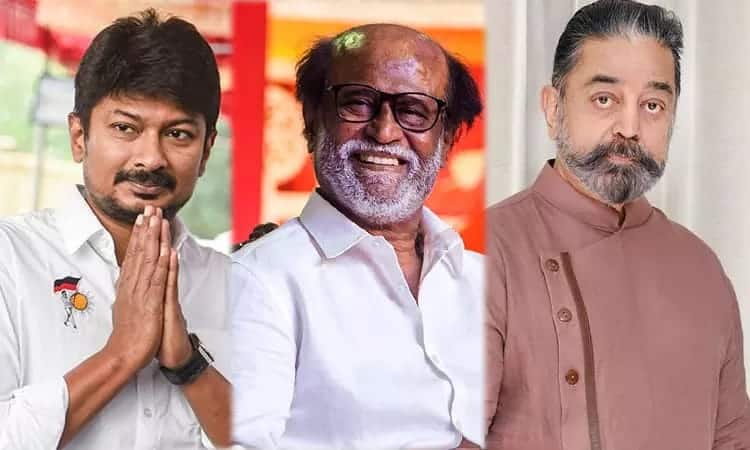 ’3 தலைமுறை அனுபவம் உங்களுக்கு உதவும்’..!! அமைச்சர் உதயநிதிக்கு ரஜினி, கமல் வாழ்த்து..!!