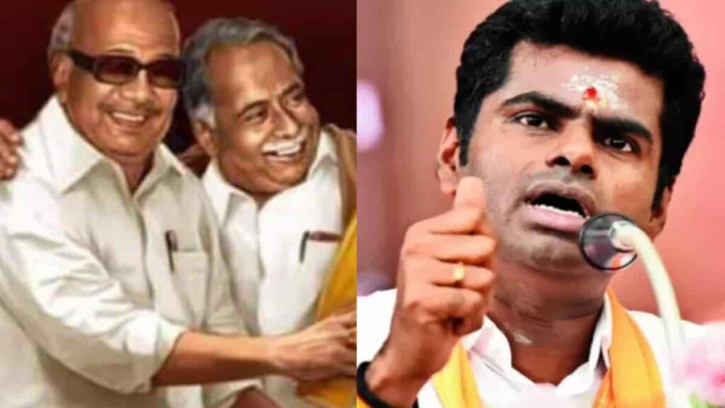 “அண்ணாவிற்கு பாராட்டு; கலைஞருக்கு குட்டு.. 1 கல்லில் 2 மாங்காய் அடித்த அண்ணாமலை..”!! சூசகமான ட்வீட்.!