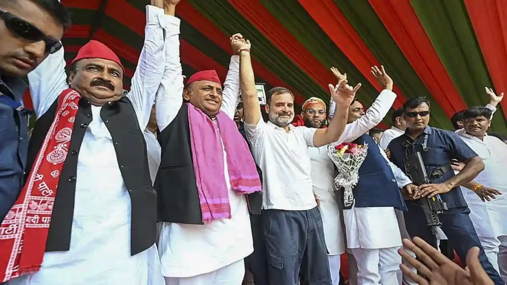 உத்தரப்பிரதேச மக்களவைத் தேர்தல் 2024 : காங்கிரஸ் தலைமையிலான இந்திய அணி அதிக இடங்களில் முன்னிலை!!