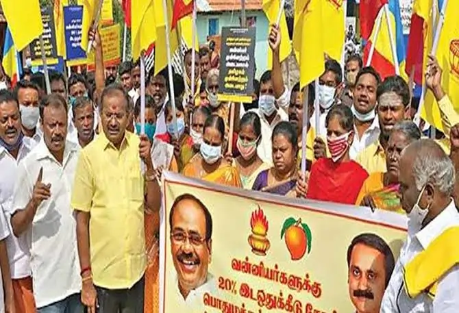 பரபரப்பு… வன்னியர் இட ஒதுக்கீடு கோரி காலை 10 மணி முதல் தமிழகம் முழுவதும் போராட்டம்…!