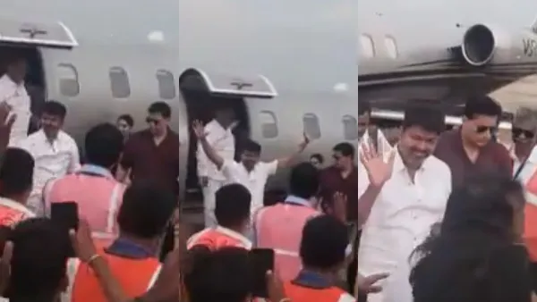 மதுரை மண்ணில் கால் வைத்ததும் கில்லி சீனை ரீகிரியேட் செய்த விஜய்.. இத கவனீச்சீங்களா..? வைரலாகும் வீடியோ..