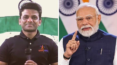 PM Modi and Subhanshu Shukla 11zon