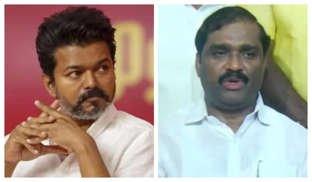 “வேல்முருகன் நடுங்கிப்போய் நிற்கும் நிலை வரும்”..!! “இதையெல்லாம் கனிமொழி கண்டிக்க மாட்டாரா”..? எச்சரித்த தவெக..!!