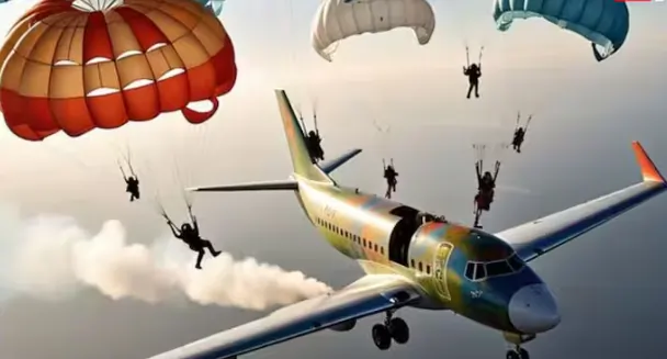 plane parachut