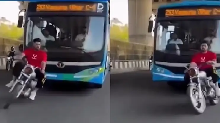இதெல்லாம் தேவையா கோபி..? சாலையில் பைக் சாகசம்.. பைக்கை  பழைய இரும்பு கடைக்கு போட்ட காவல்துறை..!!