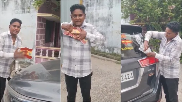 13 ஆண்டுகளாக உயிரைக் கொடுத்து உழைத்தேன்… இனி விஜய் கட்சி வேண்டாம்..!! – கொடியை கிழித்து வீசிய தவெக நிர்வாகி