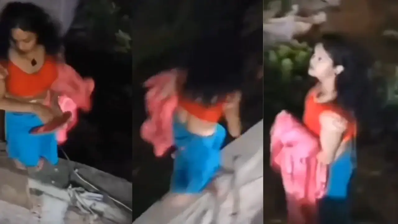 Meerut OYO Hotel Wife jumped and ran viral video