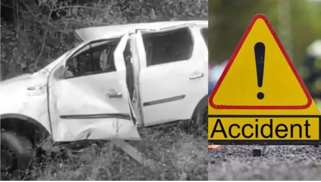 accident 1 1 கார் டயர் வெடித்து கோர விபத்து.. ஒரே குடும்பத்தை சேர்ந்த 4 பேர் சம்பவ இடத்திலே பலி..!!
