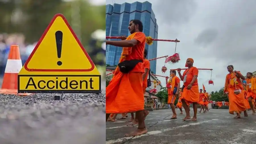 jharkhand deoghar kanwariya accident 1753758913 1 #Flash : 18 பக்தர்கள் பலி.. பலர் காயம்.. பேருந்து கேஸ் சிலிண்டர் லாரியுடன் மோதி விபத்து.. யாத்திரை சென்ற போது நடந்த சோகம்..