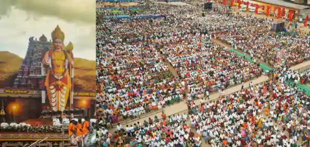 5 லட்சம் பக்தர்கள் திரண்ட மதுரை முருகன் மாநாடு.. தமிழ்நாட்டில் பாஜகவிற்கு பெருகும் ஆதரவு..?