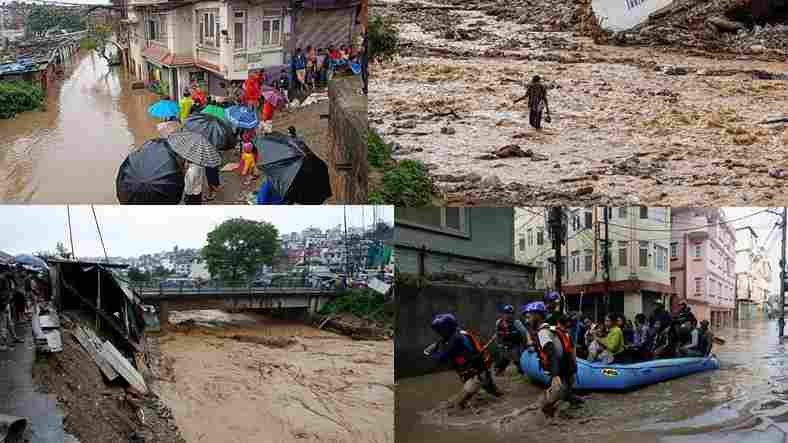 nepal china border bridge flood 11zon