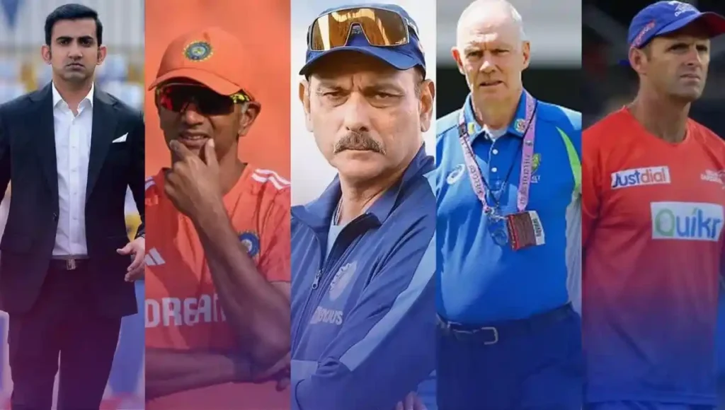 India Cricket Team Head Coaches 1 1 கம்பீர் முதல் டிராவிட் வரை.. இந்திய அணியில் அதிக சம்பளம் வாங்கிய 5 பயிற்சியாளர்கள்..!!