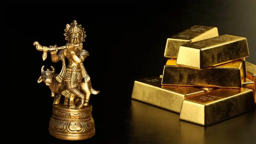 Lord krishna and gold கிருஷ்ண ஜெயந்தி நாளில் தங்கம் விலை குறைந்ததா? உயர்ந்ததா? இன்றைய நிலவரம் இதோ..