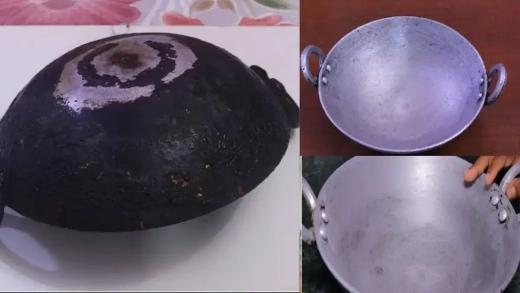 clean Aluminum utensils 1 உங்க வீட்லயும் கடாய் கருப்பா இருக்கா? இந்த 3 டிப்ஸை ட்ரை பண்ணுங்க! புதுசு போல மாறும்.!