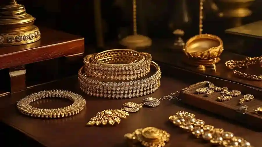 Gold jewellery 1 1 #Breaking : மீண்டும் ஜெட் வேகத்தில் உயர்ந்த தங்கம் விலை.. ஒரே நாளில் இவ்வளவா? ரூ.79,000ஐ நெருங்கியதால் பேரதிர்ச்சியில் நகைப்பிரியர்கள்..
