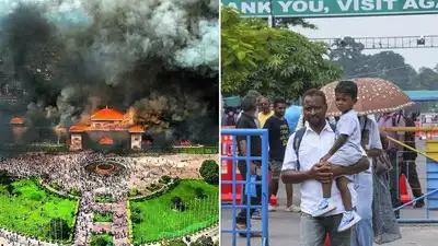 Indian pilgrims visiting the Pashupatinath Temple நேபாளக் கலவரம்: இந்திய யாத்திரிகர்களை தாக்கி நகை பணம் கொள்ளை..!!