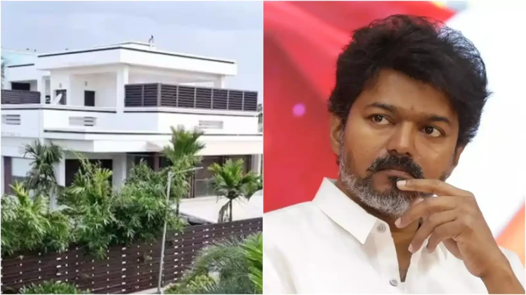 Vijay 2025 2 விஜய் வீட்டு மொட்டை மாடியில் தெரிந்த உருவம்..!! உடனே போலீஸை அழைத்த பாதுகாவலர்கள்..!! அடுத்து நடந்த பரபரப்பு சம்பவம்..!!