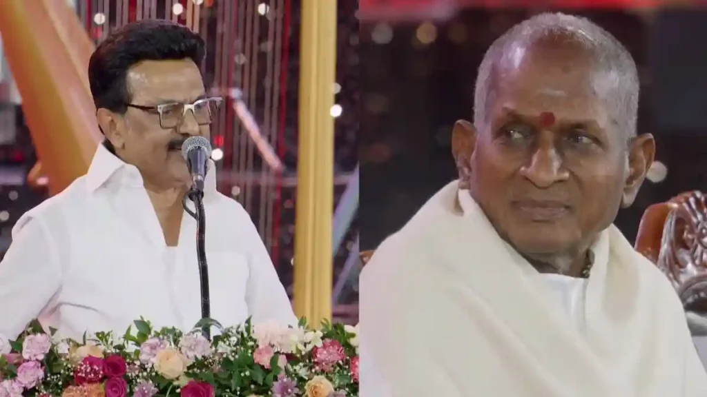 mk Stalin illayaraja 2025 தமிழக அரசின் சார்பில் இனி ஆண்டு தோறும் ‘இசைஞானி இளையராஜா’ பெயரில் விருது..! முதல்வர் ஸ்டாலின் அறிவிப்பு…!