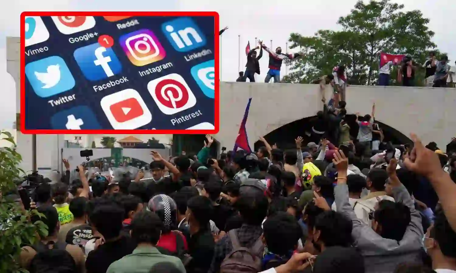 nepal Gen z ban on social media