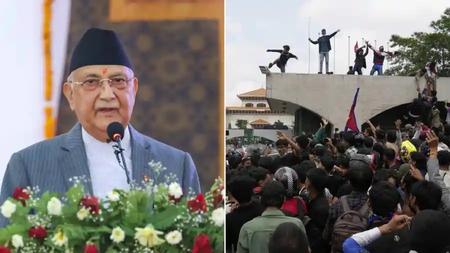 nepal pm தீவிரமடையும் Gen Z போராட்டம்.. நாட்டை விட்டு தப்பி ஓடும் நேபாள பிரதமர் ! தொடரும் பதற்றம்!