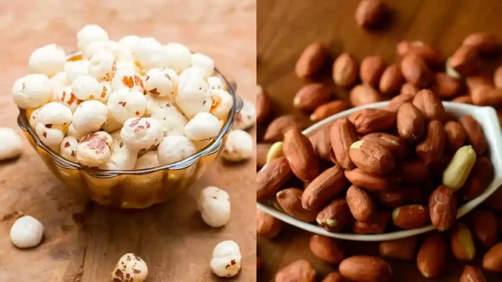 peanuts vs makhana peanuts vs makhana
