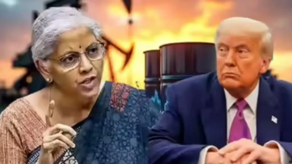 russia oil US vs nirmala sitaraman ‘நாங்கள் ரஷ்யாவிலிருந்து தொடர்ந்து எண்ணெய் வாங்குவோம்’!. அமெரிக்க அழுத்தத்திற்கு நிர்மலா சீதாராமன் பதிலடி!.
