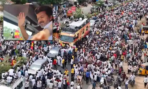 tvk vijay trichy 1 Flash : ஸ்தம்பித்த திருச்சி.. விஜய்யை பார்க்க சென்ற 10 பேர் மயக்கம்.. மருத்துவமனையில் அனுமதி!