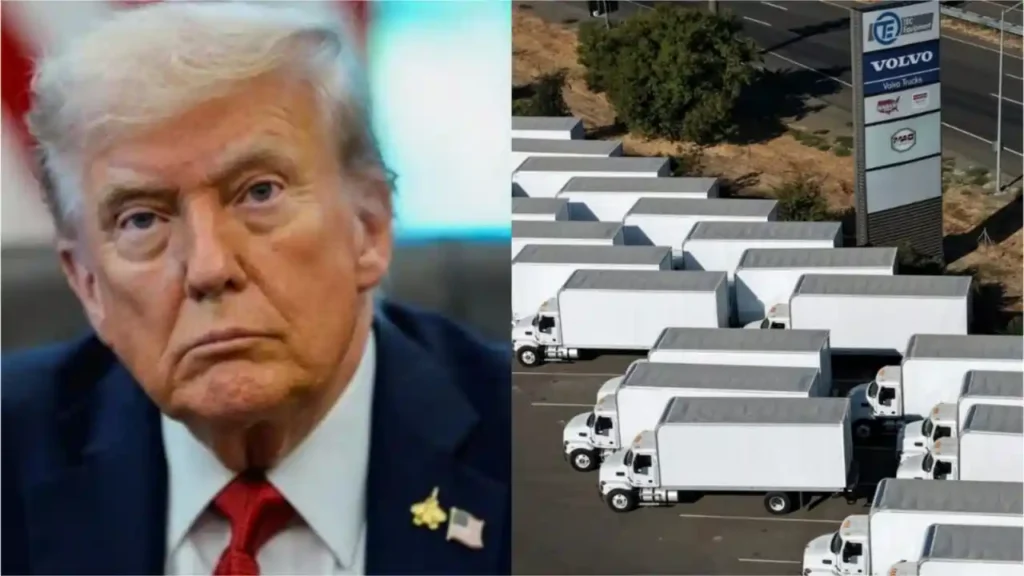 25 tariffs trucks trump அடுத்த அதிரடி!. நவ.1 முதல் இறக்குமதி செய்யப்படும் கனரக லாரிகளுக்கு 25% வரி!. டிரம்ப் அறிவிப்பு!.