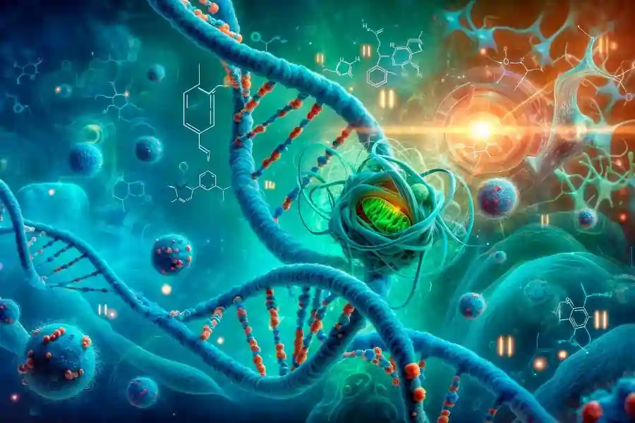 Cancer Cell Biology Genetics Art Concept 1
