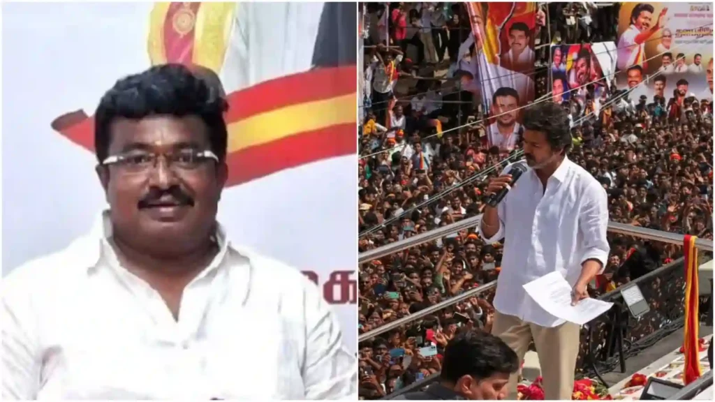 TVK Sathish Kumar 2025 கோர்ட் போட்ட உத்தரவு..!! நெருங்கிய போலீஸ்..!! ஓட்டம் பிடித்த தவெக மாவட்ட செயலாளர் சதீஷ்குமார்..!!