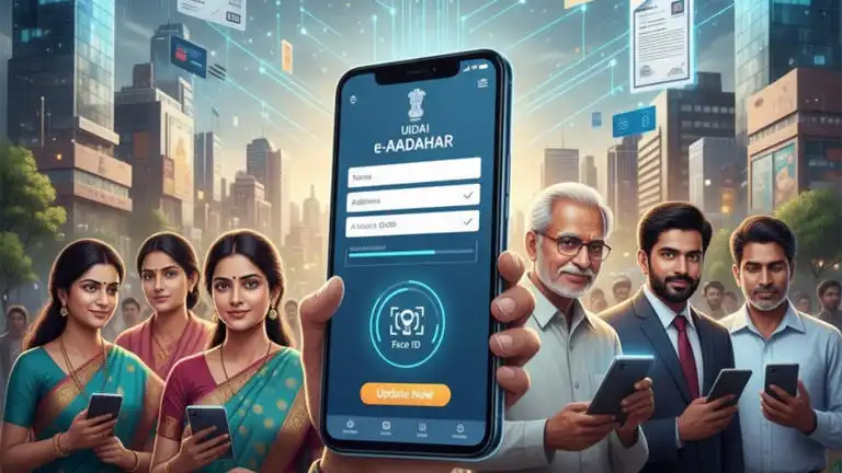 aadhaar update இனி ஆதார் அலுவலகத்திற்கு செல்லாமலே விவரங்களை அப்டேட் செய்யலாம்.. விரைவில் e-Aadhaar அறிமுகம்..!