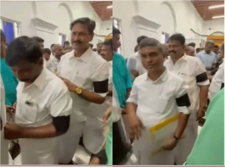 admk mla சட்டப்பேரவைக்கு கருப்பு பட்டை அணிந்து வந்த அதிமுக எம்.எல்.ஏக்கள்! என்ன காரணம்?