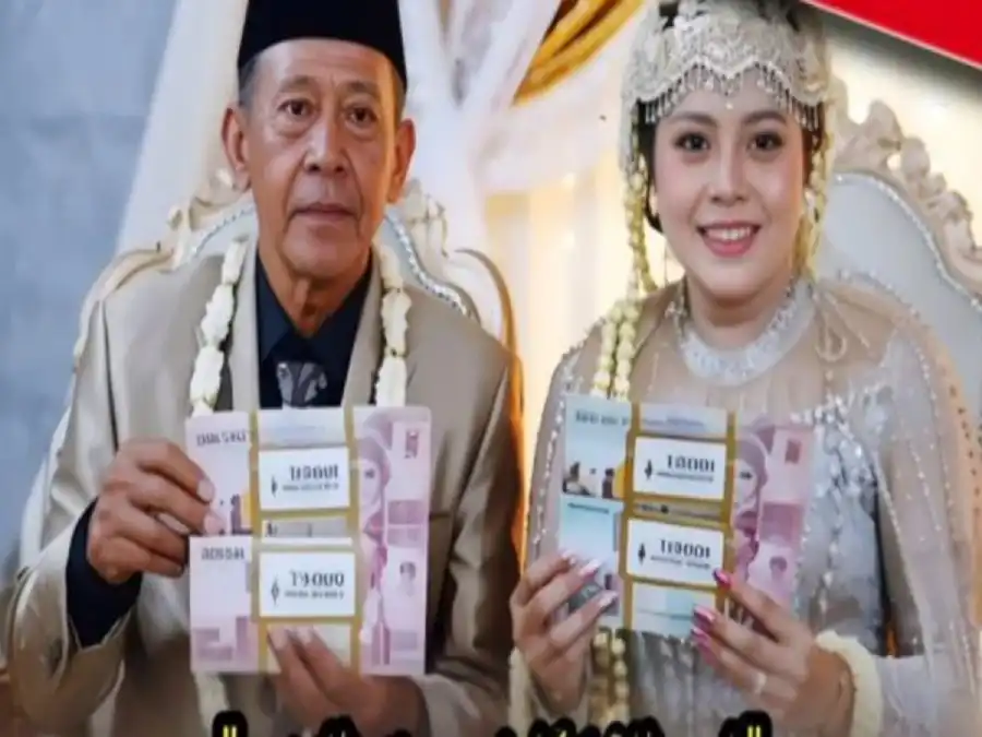 indonesia ஷாக் ! 24 வயது பெண்ணை திருமணம் செய்த 74 வயது முதியவர்..! மணமகள் பரிசாக ரூ.2 கோடி கொடுத்தாராம்! எங்கு தெரியுமா?