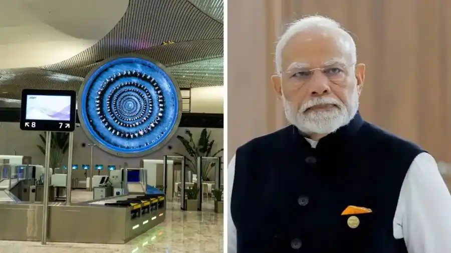 navi mumbai இந்தியாவின் முதல் முழுமையான டிஜிட்டல் விமான நிலையம்.. பிரதமர் மோடியால் திறந்து வைத்தார்!
