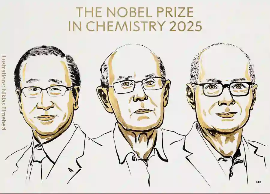 nobel chemistry 2025-ம் ஆண்டு வேதியியலுக்கான நோபல் பரிசு 3 பேருக்கு அறிவிப்பு.. யார் யார் தெரியுமா?