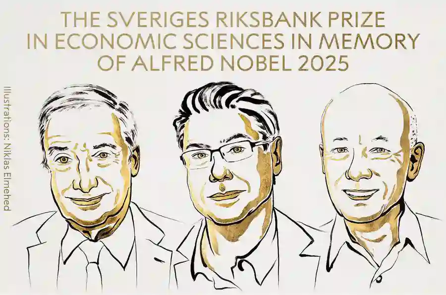 nobel prize economy 2025-ம் ஆண்டு பொருளாதாரத்திற்கான நோபல் பரிசு 3 பேருக்கு அறிவிப்பு.. யார் யார் தெரியுமா?