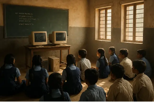 school2 ஒட்டு மொத்த பள்ளிக்கும் ஒரே ஆசிரியர்.. கல்வியில் கலக்கும் மாணவர்கள்..! இந்த காலத்தில் இப்படி ஒரு கிராமமா..?