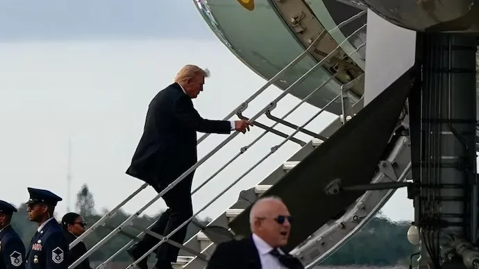 trump airport ஷாக்!. அதிபர் டிரம்பை கொல்ல சதி!. விமான நிலையத்தில் துப்பாக்கிச்சூடு முயற்சி!.