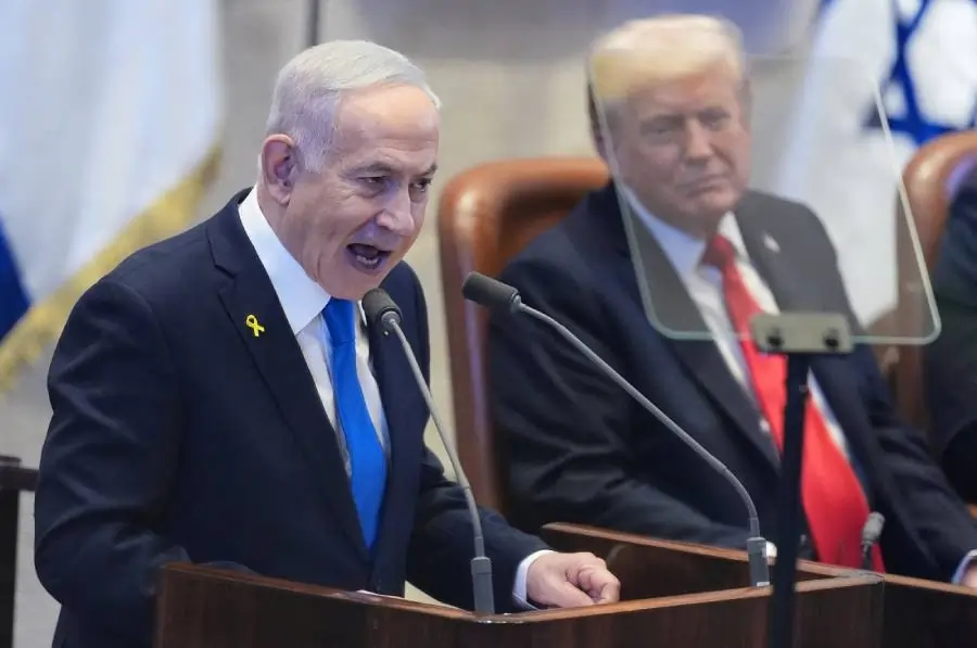 trump netanyahu “இஸ்ரேல் இதுவரை பெற்ற சிறந்த நண்பர் ட்ரம்ப்..” புகழ்ந்து தள்ளிய நெதன்யாகு !