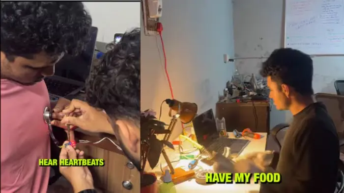 அசத்தல்..! வயிறு பசித்தால் உணவை ஆர்டர் செய்யும் AI சாதனத்தை உருவாக்கிய மங்களூரு நபர்!