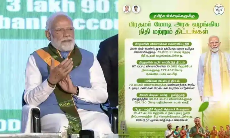 “பீகார் காற்று இங்கேயும் வீசுகிறதோ என நினைத்தேன்..” கோவையில் பிரதமர் மோடி பேச்சு..!