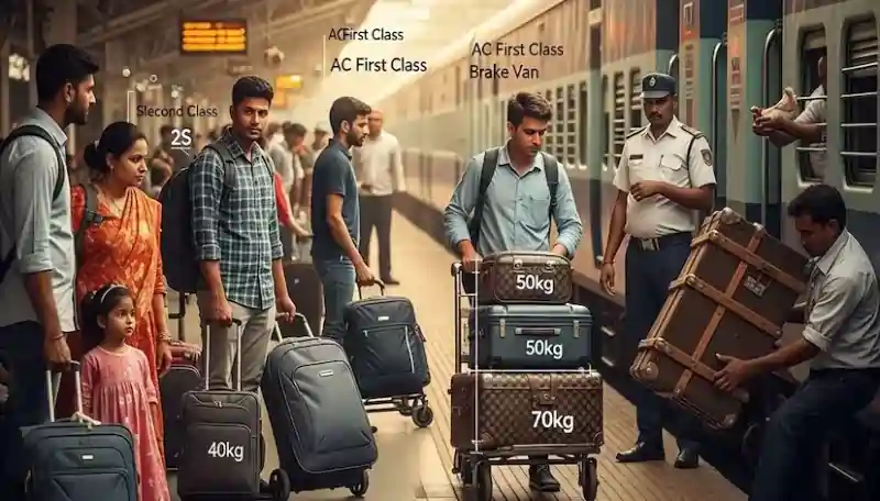 லக்கேஜ் உடன் ரயிலில் பயணம் செய்றீங்களா? இனி கூடுதல் கட்டணம்..! ரயில்வே சொன்ன ஷாக் நியூஸ்..!