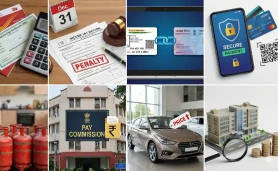 8வது ஊதியக் குழு முதல் கேஸ் சிலிண்டர் விலை வரை.. ஜனவரி 1 முதல் மாறும் 7 முக்கிய விதிகள்!