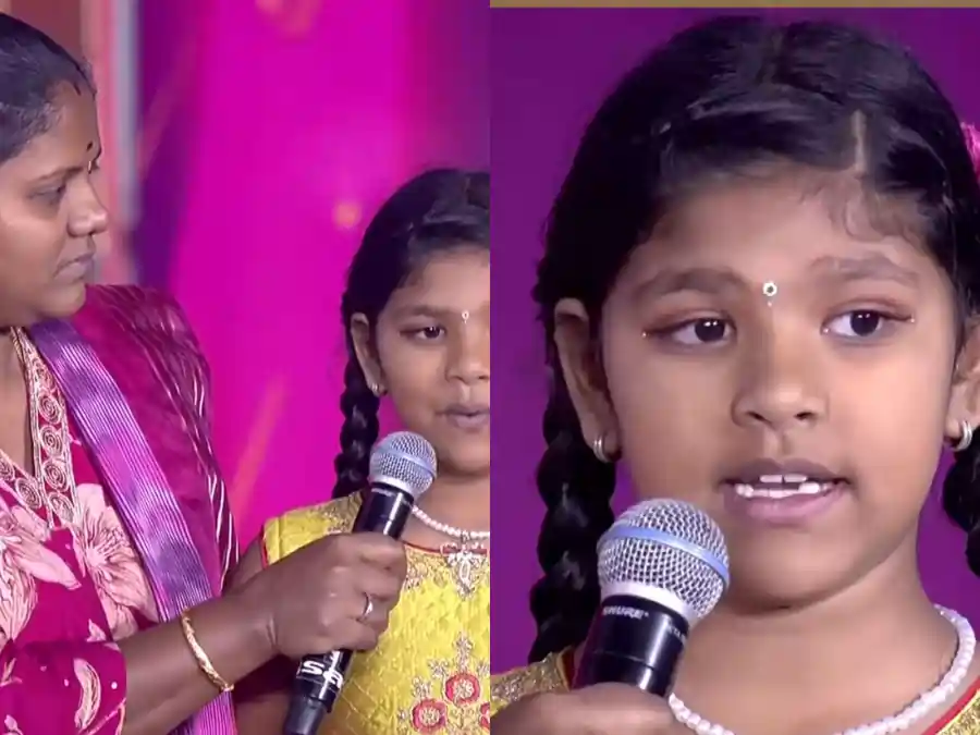 வீடியோ! பேசவே முடியாதுன்னு சொன்னாங்க.. இன்று பாட்டிப் பாடி அசத்திய சிறுமி..! வெல்லும் தமிழ் நிகழ்ச்சியில் நெகிழ்ச்சி தருணம்!