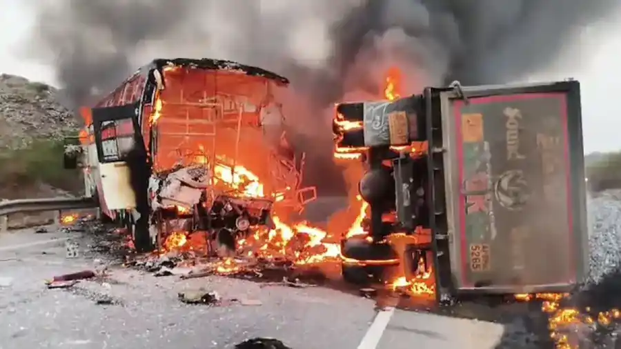 andhra bus accident