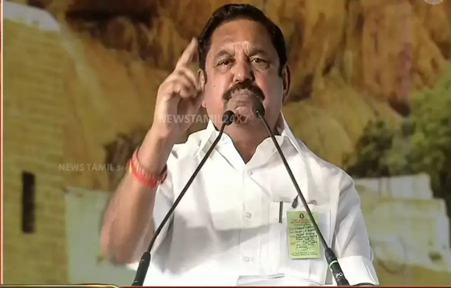 “கருணாநிதி குடும்பத்திற்கு இந்த தேர்தல் தான் கடைசி தேர்தல்.. திமுக ஆட்சி அகற்றப்படும்..” NDA பொதுக்கூட்டத்தில் இபிஸ் பேச்சு..!