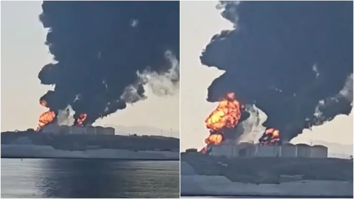 iran drone attack on oman port