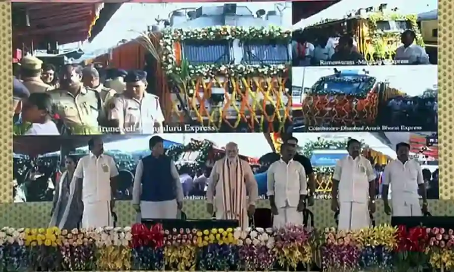 திருச்சியில் ரூ.5,655 கோடி திட்டங்களை தொடங்கி வைத்தார் பிரதமர் மோடி..! என்னென்ன திட்டங்கள்..?